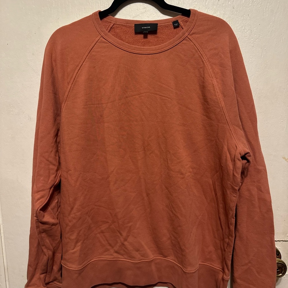Vince Men's Terracotta Crewneck Sweater